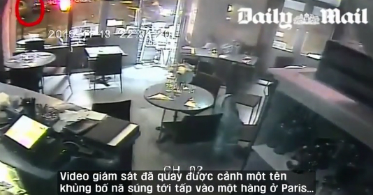 Công bố video khủng bố nã súng tới tấp vào nhà hàng Paris